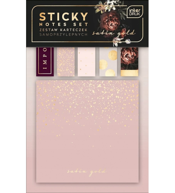 Bloczek Samoprzylepny 76x76mm 120szt Satin Gold