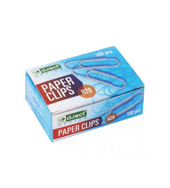 Spinacze Biurowe 28mm Okrągłe 007118 d.rect