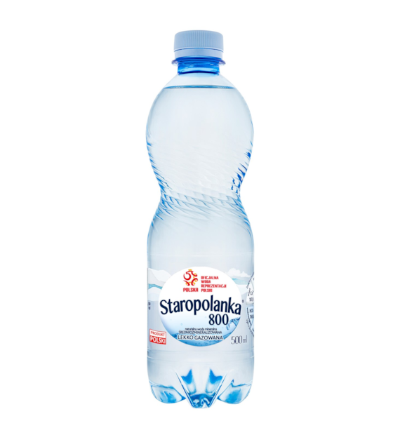 Woda Staropolanka Lekko Gazowana 0,5l kaucja