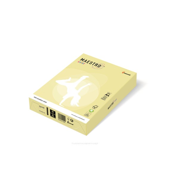 Papier xero A4 160g 250k Maestro Color YE23 jasnożółty