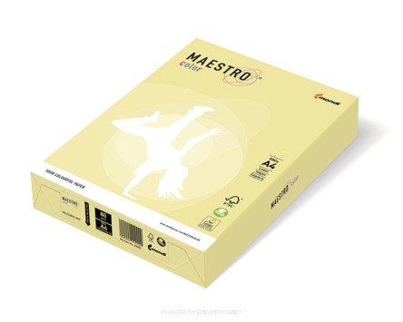 Papier xero A4 160g 250k Maestro Color YE23 jasnożółty