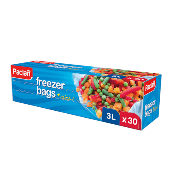 Torebki Na Mrożonki Freezer Bags 3L opak 30szt Paclan