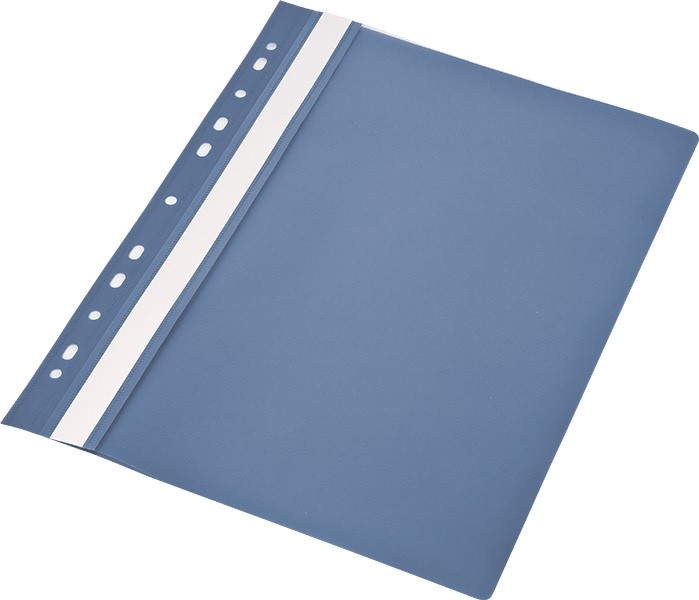Skoroszyt A4 PVC Eco bez europerforacji Niebieski opk.10szt KBK