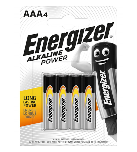 Baterie Alkaliczne Energizer AAA/LR03 1.5V opk. 4 szt.