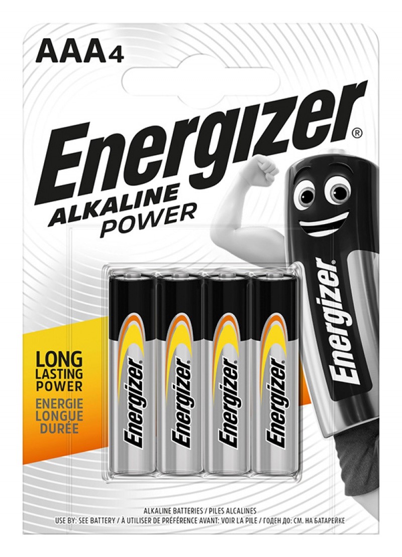 Baterie Alkaliczne Energizer AAA/LR03 1.5V opk. 4 szt.