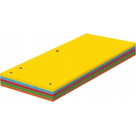 Przekładki Papierowe Do Segregatora 1/3 A4 opak 100szt 235x105mm Mix Kolor Emerson