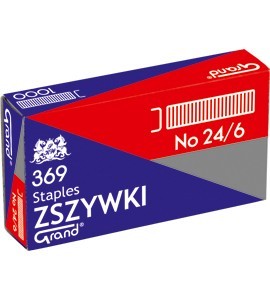 Zszywki 24/6 opak 1000szt 369 110-1388 Grand