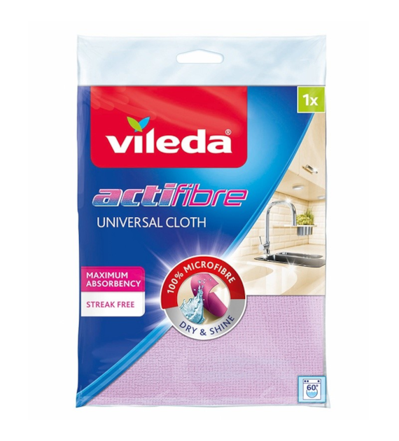 Ściereczka Uniwersalna Actifibre Soft 1sz różowa 171805 Vileda