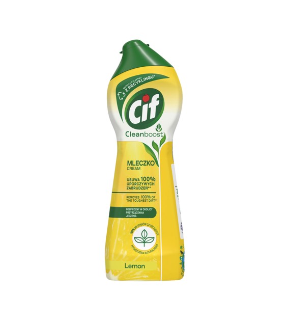 Mleczko Do Czyszczenia Cif 300ml Cream Lemon Żółty