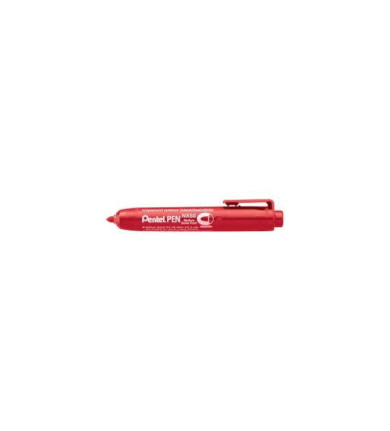 Marker permanentny Nx50 Pentel czerwony