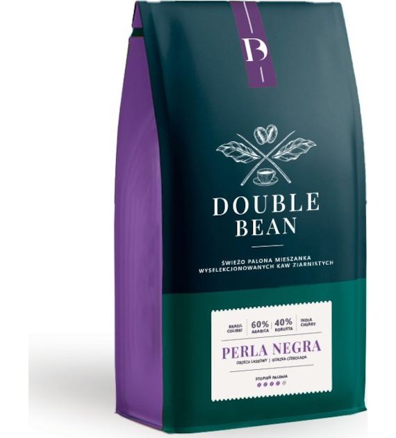 Kawa Ziarnista Double Bean 1KG Perla Negra