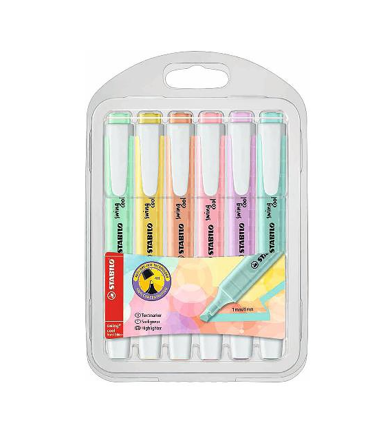 Zakreślacz Stabilo Swing Cool Pastel Etui 8szt.275/8-08-01