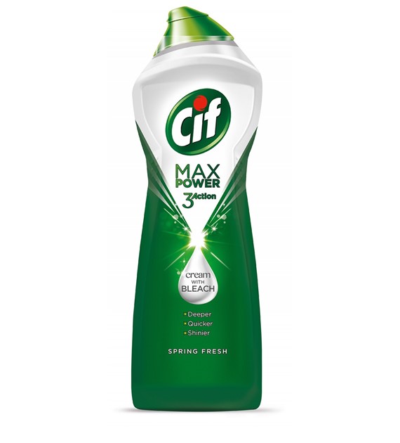 Mleczko Do Czyszczenia Cif 1001 ml z Wybielaczeml Max Power Spring