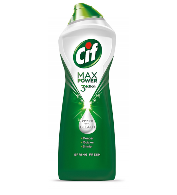 Mleczko Do Czyszczenia Cif 1001 ml z Wybielaczeml Max Power Spring