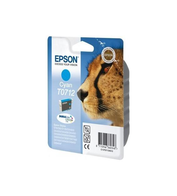 Tusz O Epson T0712 błękitny D78 DX4000 DX4050
