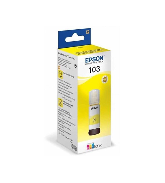 Tusz O Epson 103 C13T00S44A Yellow 65ml Eco Tank L3151,3150,3111,3110