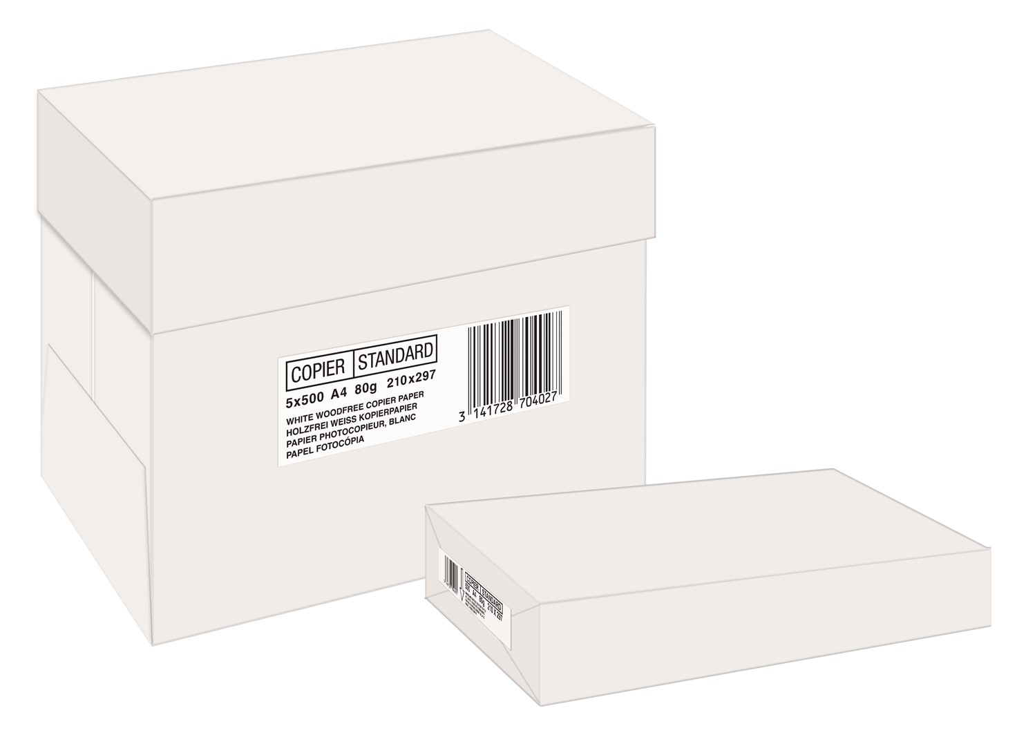 Papier Xero A4 Copier Paper White 80g