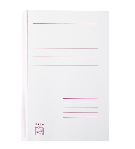 Skoroszyt Papierowy Z Fałdą A4 0014 opk.50szt  Bigo