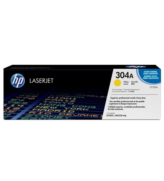 Toner O HP CC532A żółty 2800s 304A HP Color LaserJet CP2025 CM2320