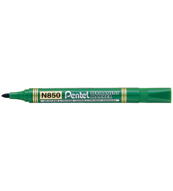 Marker Pentel Zielony Okrągły N850