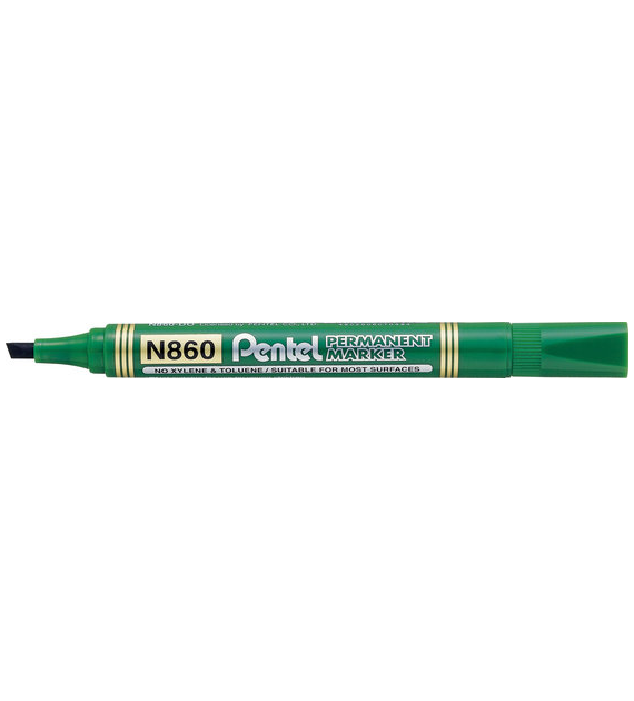 Marker Pentel Zielony Ścięty N860