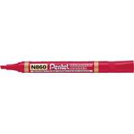 Marker Pentel Czerwony Ścięty N860