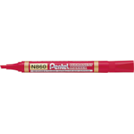 Marker Pentel Czerwony Ścięty N860