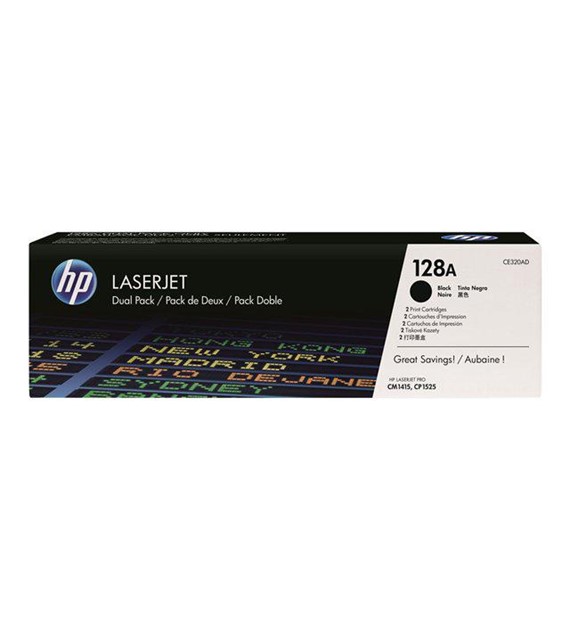 Toner O HP 128A CE320A Czarny 2000s HP LASERJET PRO CM1415FN CM1415FNW CP1525 CP1525N CP1525NW