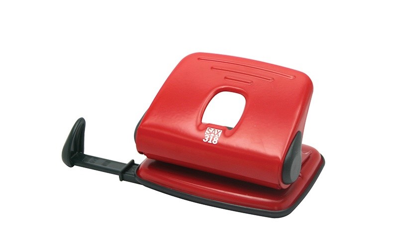 Dziurkacz Sax 318 15k Czerwony