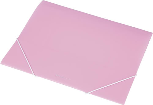 Teczka na gumkę A4 plastikowa transp. EX4302 różowa Focus