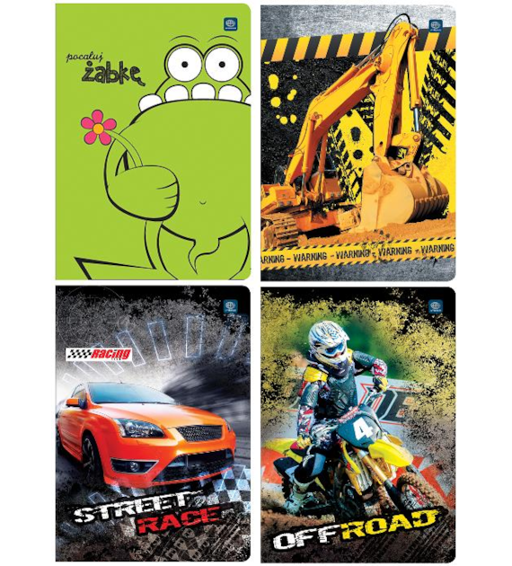 Zeszyt A5 32k kratka mix 366535 Interdruk