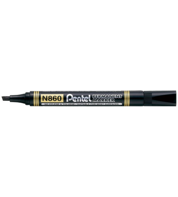 Marker Pentel Czarny Ścięty N860