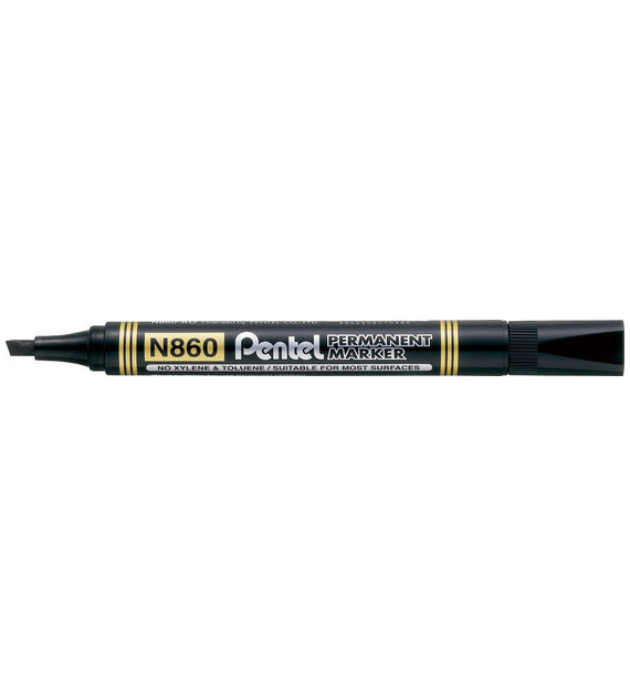 Marker Pentel Czarny Ścięty N860
