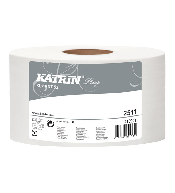 Papier Toaletowy Big Rola Super Biały Celuloza 2w 100m Opk.12szt. 93649  Katrin