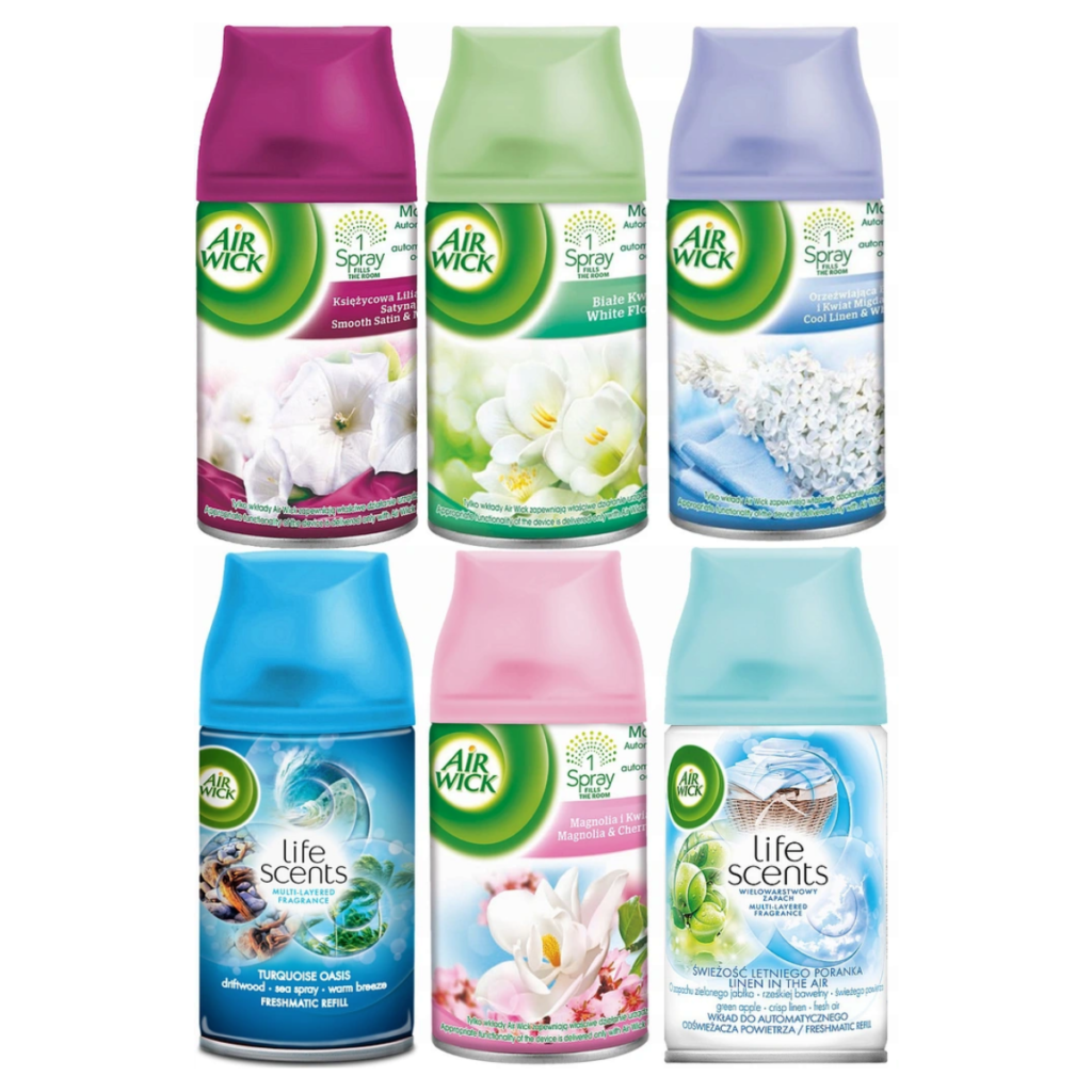 Wkład Do Odświeżacza Powietrza 250ml Jaśmin Cydr i Nuty Drzewne Airwick Freshmatick