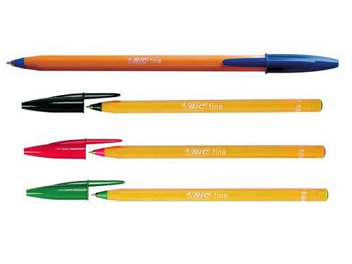 Długopis ze Skuwką Orange czarny Bic PD20 B20