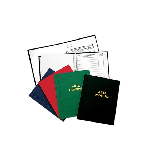 Teczka Do Akt Osobowych Oklejana z Treścią Twarda Oprawa Warta Niebieski/Granat