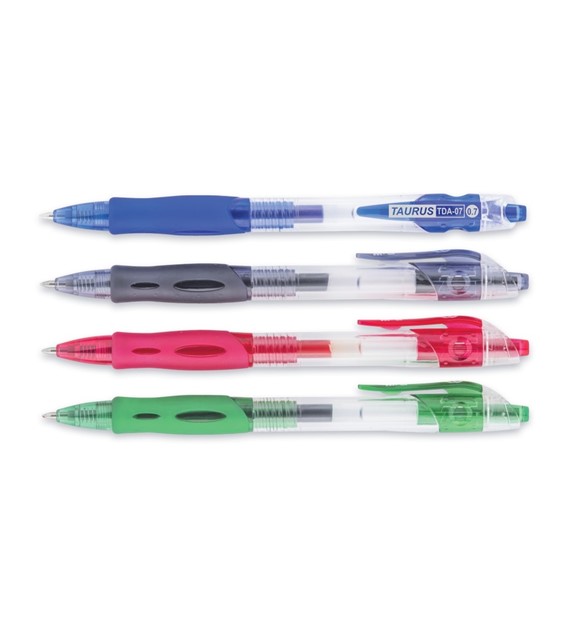 Długopis Automatyczny Żelowy Zielony 0,7mm TDA-07 Taurus